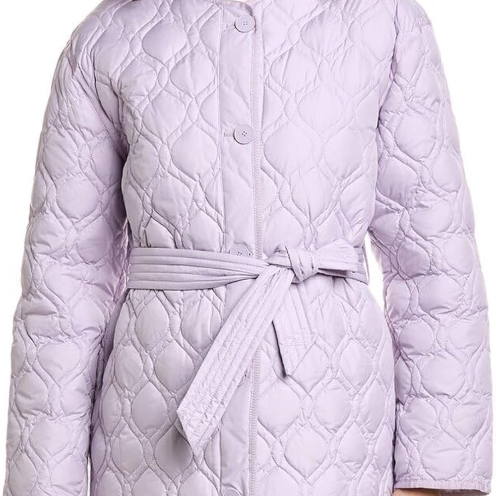 Sandro NWT Quilted Belted Coat